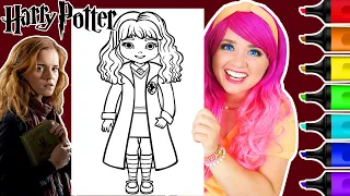 Coloring Cute Hermione Granger Harry Potter Coloring Page | Ohuhu Art Markers