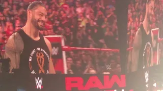 Raw 4/8/19 Seth Rollins send off to Dean Ambrose after Raw goes off the air