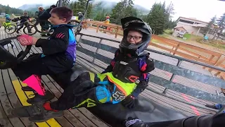 Race day NWCup Stevens Pass bike park for MTB kids