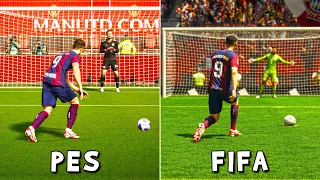 ROBERT LEWANDOWSKI Penalty Kick • PES vs FIFA (2010-2024)