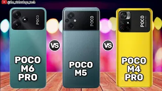 Poco M6 Pro 5G vs Poco M5 vs Poco M4 Pro 5G || Comparison Video || Price & Reviews 2023