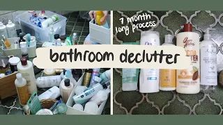 Bathroom Declutter - getting rid of 1/3 of my products
