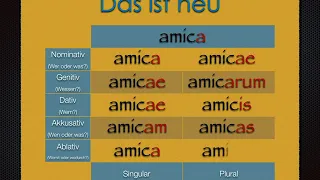 Die Deklination der lateinischen Substantive (I) (Latein-Lernvideo 5)