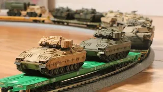 HO Scale M2 Bradley Military Train Unboxing