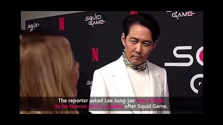 Squid Game Lee Jung-jae's Response / Ignorant Reporter Went VIRAL / Red Carpet #squidgame #korean