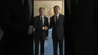 Blinken Meets Shanghai Communist Party Leader During China Trip