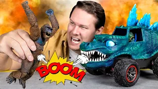 King Kong Vs Godzilla 🦍💥 The Ultimate Monstertruck Fight