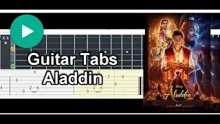 Guitar Tabs A Whole New World - ZAYN, Zhavia Ward (End Title) (From "Aladdin")