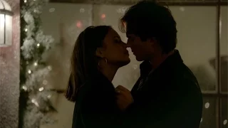 The Vampire Diaries 8x07 Damon remembers Elena (necklace), almost kiss Sybil and kills her