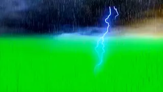 Raining green screen | Free Fire cloud thunder storm lighting Green screen  No copyright