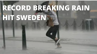 Severe Floods Hit Sweden After Two Months Worth of Rain Overnight