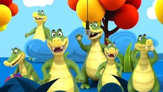 Ten Little Crocodiles Song | Nursery Rhymes For Children | Videos For Kids