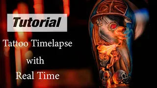 Tattoo Time Lapse with Real Time