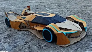 I made Lamborghini V12 vision gt from cardboard.