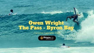 Owen Wright at The Pass - Byron Bay - Cyclone Gabrielle - Yesterday!