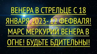 ТРАНЗИТ ВЕНЕРЫ В ЗНАК СТРЕЛЬЦА 18 ЯНВАРЯ - 12 ФЕВРАЛЯ 2024.