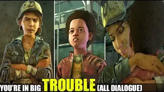 AJ calls Clementine a STuPiDHEAD (All Dialogue Choices) TWD The Final Season