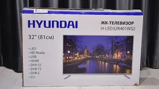 Обзор Hyundai H LED32R401WS2 - белый HD телевизор без Smart TV