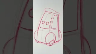 Drawing Guido Quaroni from Cars | Pixar Cars