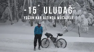Yoğun kar altında Hissedilen -15 derece! Bursa Uludağ Mtb | Bisiklet Videoları