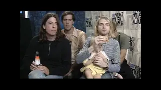 Nirvana 1993 VMA's interview clip