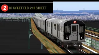 OpenBVE Fiction: The R152A 2 Train To Wakefield-241st Street