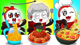 Me Vs Grandma Cooking Challenge | Alphabet Lore But They Mukbang Noodles At Convenience Store |ASMR