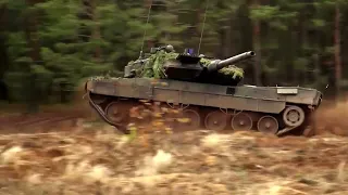 The mixed German-Dutch 414th Tank Battalion - nato tank exercise #Shorts