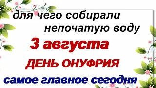 3 августа.ДЕНЬ ОНУФРИЯ.Всю работу  делают молча.Народные приметы