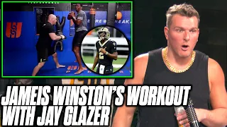 Pat McAfee Reacts To Jameis Winston's INSANE Workout With Jay Glazer