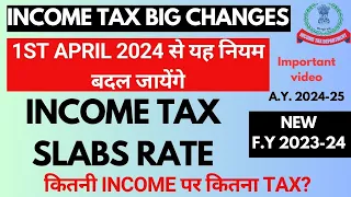 Income Tax Return Filing 23-24 | New Income Tax Rules Applicable from 1st April 2024 | Tax Changes