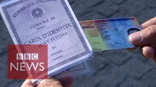 How easy is it for refugees to buy fake passports in Athens? BBC News