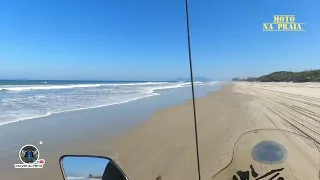 Moto na Praia em Ilha Comprida  SP