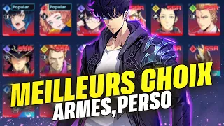 ARMES & PERSOS POUR BIEN COMMENCER SUR LA GLO ! SOLO LEVELING ARISE