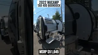 2022 NuCamp TAB 400 Boondock Teardrop Travel Trailer | Beckley's RVs