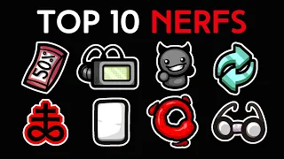 Top 10 most NERFED Items in The Binding of Isaac: Repentance!