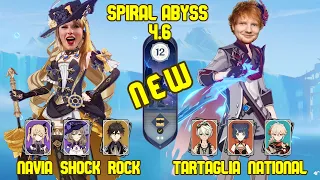 C0 Navia Shock Rock & C0 Tartaglia National | Spiral Abyss Version 4.6