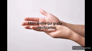 Main droite qui gratte - Signification