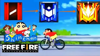 Shin chan's Rank push in Free Fire || Masala story || Free Fire Battle Royal || FF Ninja Gamer