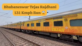 Back to back 130 Km/h high speed skip | DENGEROUS 😱 131 Km/h Bhubaneswar Tejas Rajdhani Express |