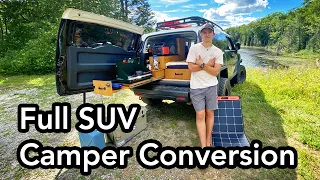 21 Year Old Builds an Amazing SUV Camper Conversion