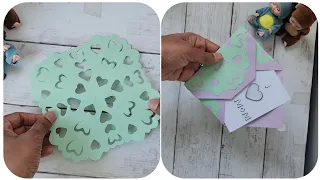 paper cut design envelopes, gift envelopes, diy envelopes.