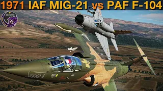 1971 Indian Mig-21 Fishbeds Duel With Pakistan F-104 Starfighters | DCS Reenactment