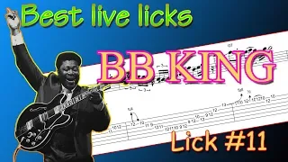 BB King - best live blues licks #11 (guitar-lesson)