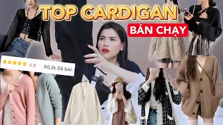 REVIEW TOP ÁO CARDIGAN BÁN CHẠY NHẤT SHOPEE | RẺ BẤT NGỜ: 47k, 57k, 89k..v...v..