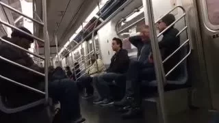 IRT ON BOARD-(Timelapse)R142 (2) Train from Flatbush ave to Times Square-42st