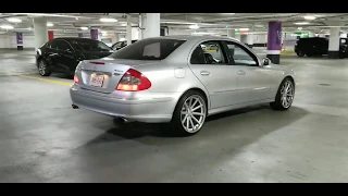 VERY LOUD MERCEDES E550 -STRAIGHT PIPED-