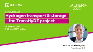 Hydrogen transport & storage – the TransHyDE project