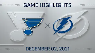 NHL Highlights | Blues vs. Lightning - Dec. 2, 2021