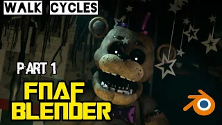 FNAF - Blender Walk Clycle Animation Tutorial #1 | Basics Blender Tutorial